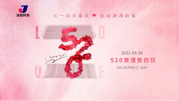 520，表白揚(yáng)州驕陽網(wǎng)帶廠的客戶們